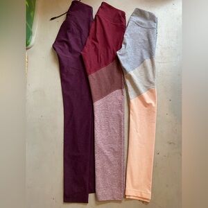 3 Outdoor Voices Leggings bundle size XS and Small